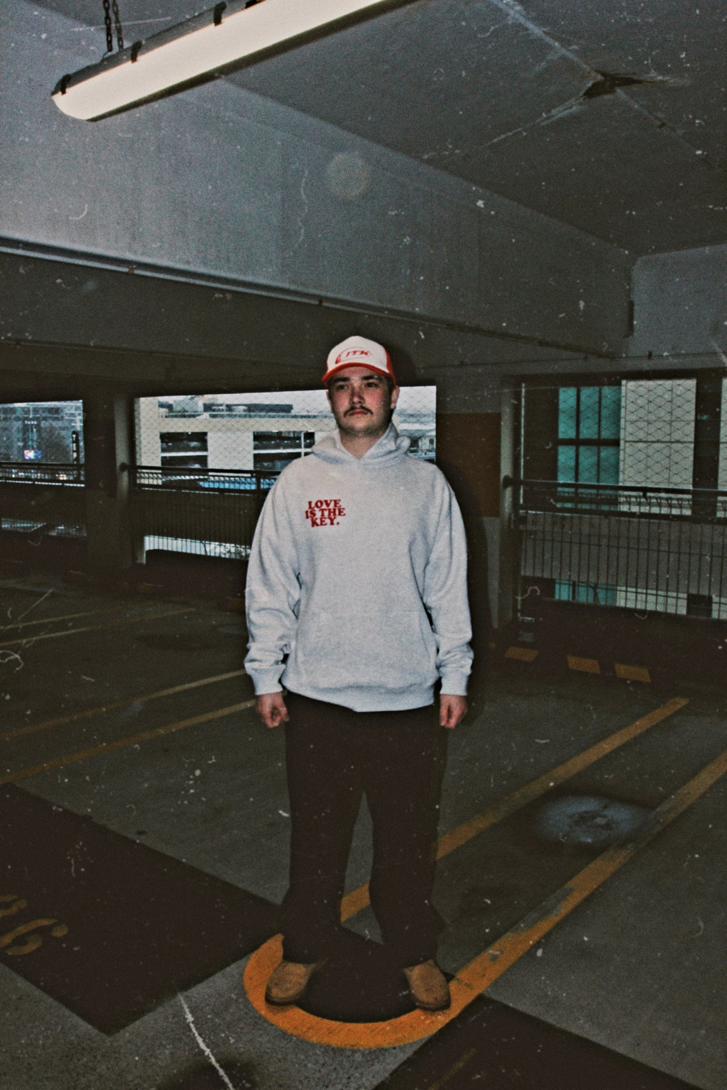 Love Is The Key Hoodie (White Marle)