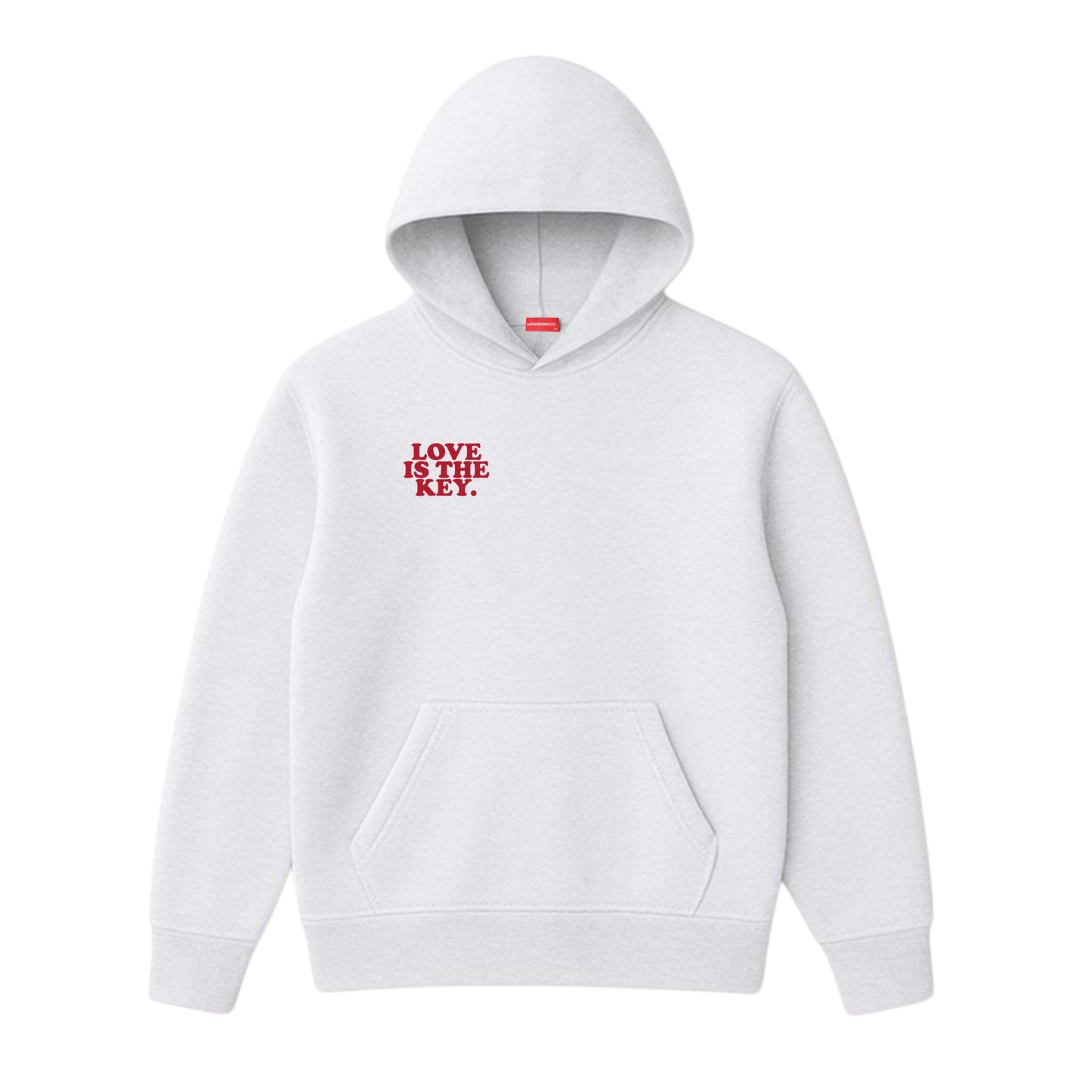 Love Is The Key Hoodie (White Marle)