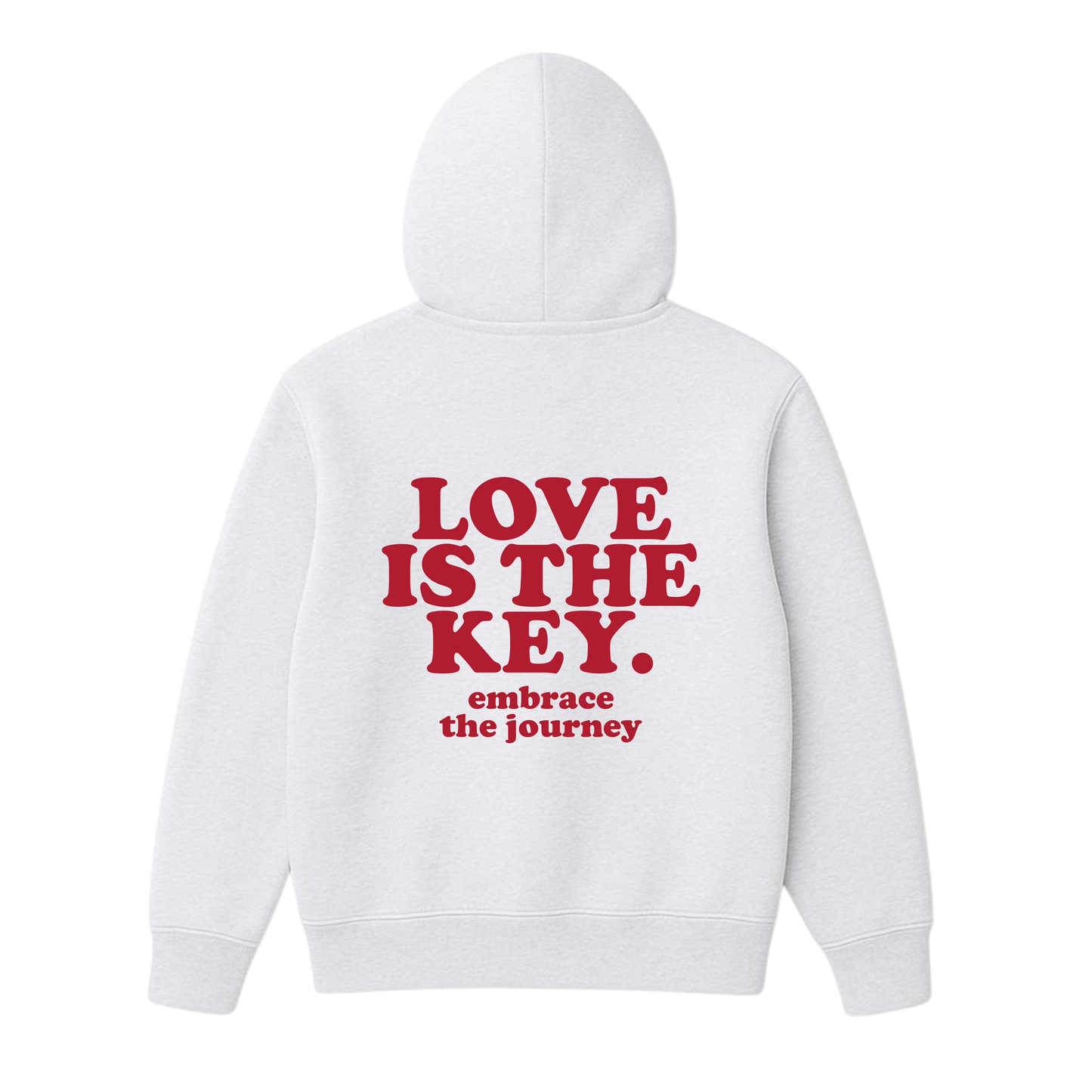 Love Is The Key Hoodie (White Marle)
